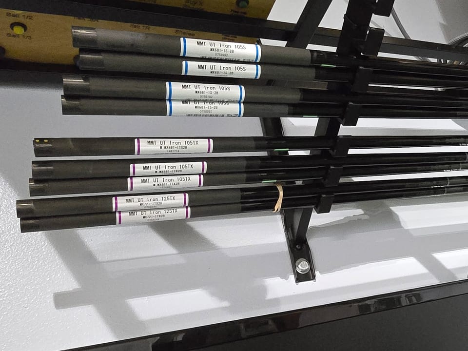 Mitsubishi MMT UT Iron utility shafts in 105 S, 105 TX and 125 TX on the rack