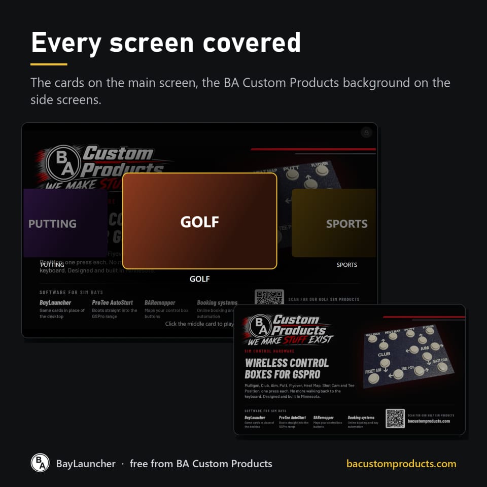 BayLauncher – Game Cards for Golf Sim Bays (photo 2 of 9)