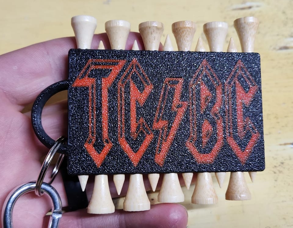 Golf Tee holder personalized/customized (Two sided eleven pack) (photo 2 of 5)