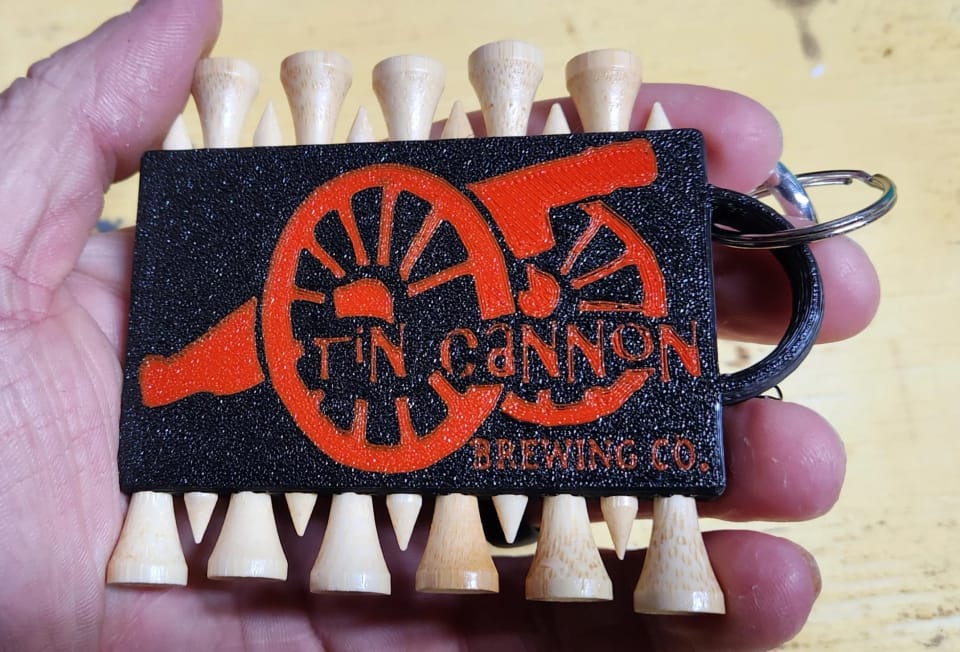 Golf Tee holder personalized/customized (Two sided eleven pack) (photo 1 of 5)