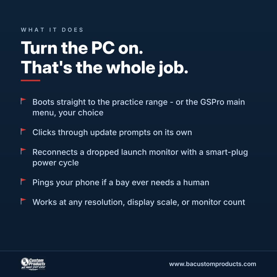 ProTee AutoStart – Automatic Bay Startup for GSPro + ProTee VX (photo 4 of 4)