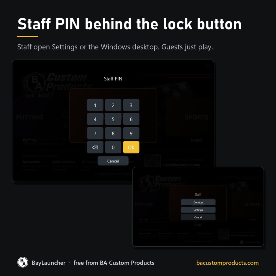 BayLauncher – Game Cards for Golf Sim Bays (photo 4 of 9)